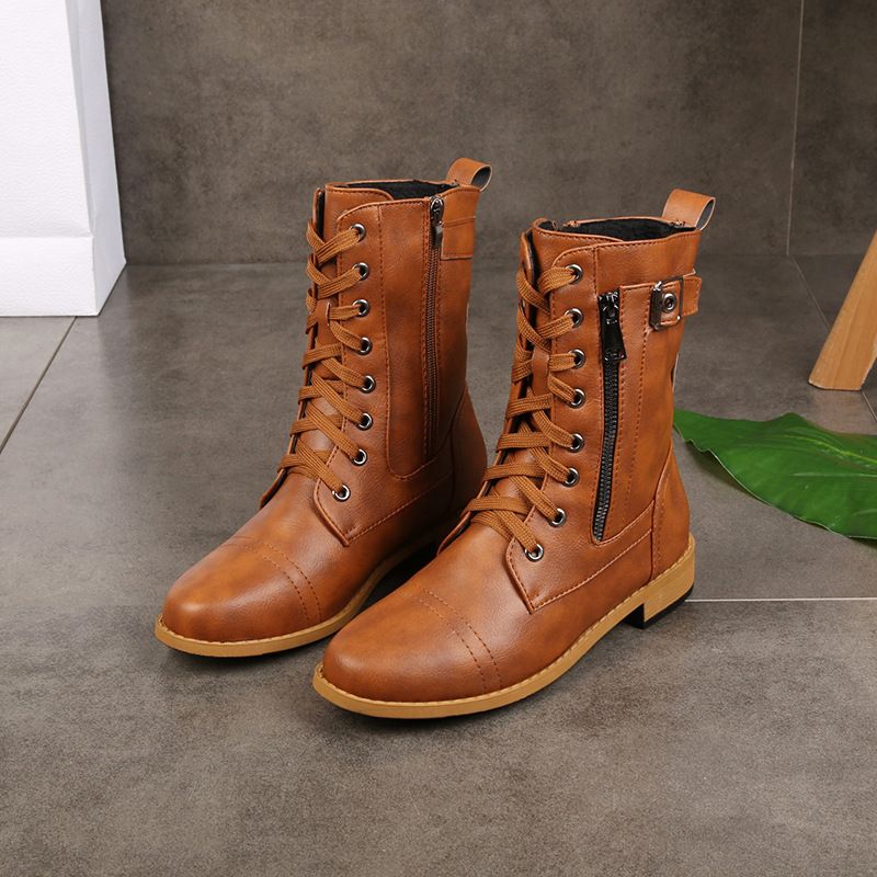 Velayne - Side-Zip Leather Boots