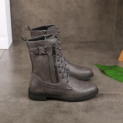 Velayne - Side-Zip Leather Boots