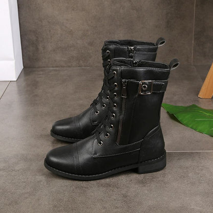 Velayne - Side-Zip Leather Boots