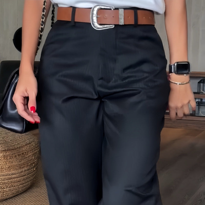 Leta - High-Rise Straight Trousers