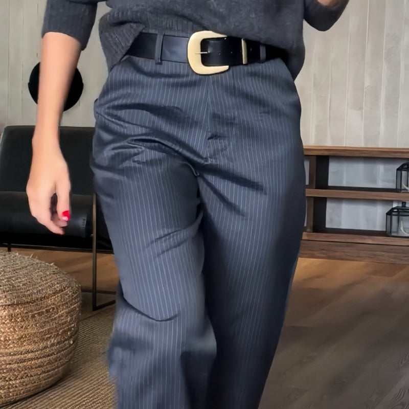 Leta - High-Rise Straight Trousers