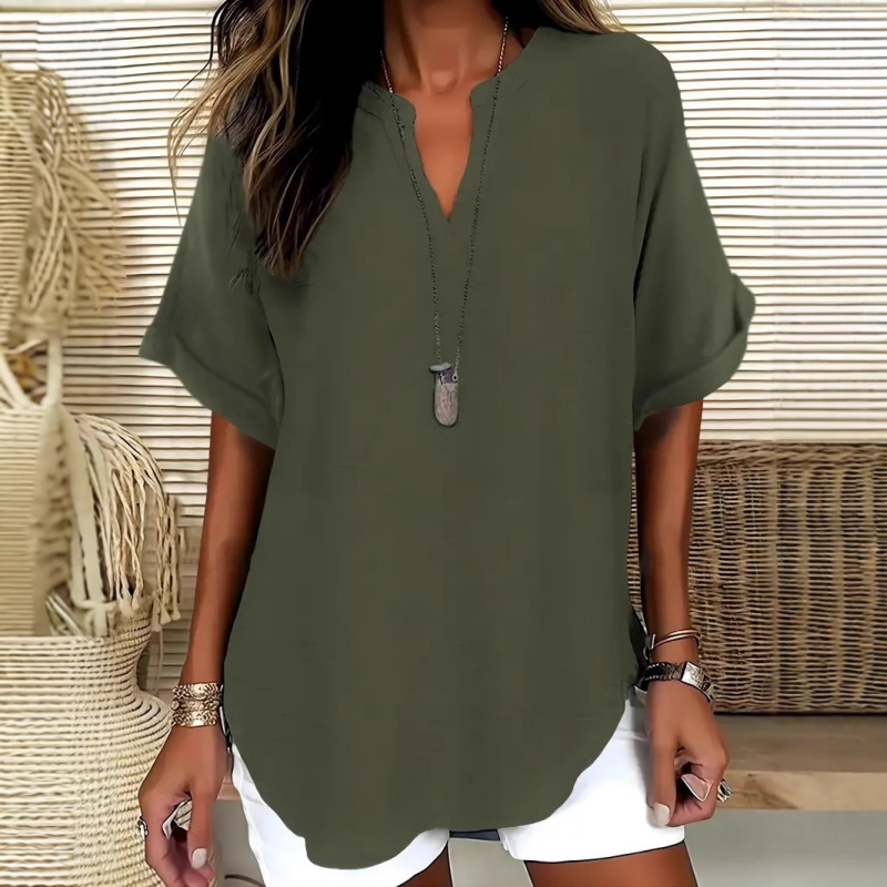 Althea - Relaxed Short-Sleeve Top