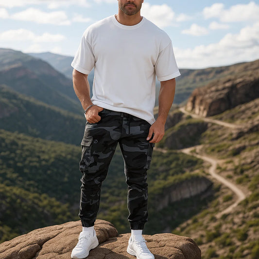 Bracken - Nylon-Cotton Cargo Trousers