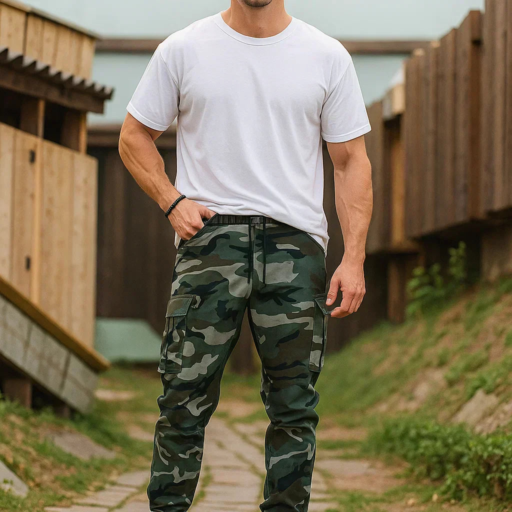 Bracken - Nylon-Cotton Cargo Trousers