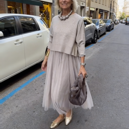 Hallie - Knit Top and Dress Set