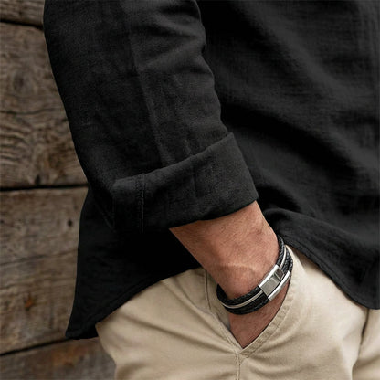 Emery - Laced-Neck Cotton-Blend Shirt