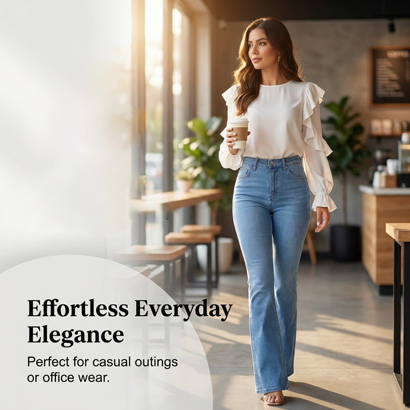 Debra - High-Rise Flared Jeans
