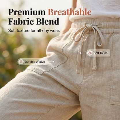 Hazel - Rolled-Cuff Cropped Pants