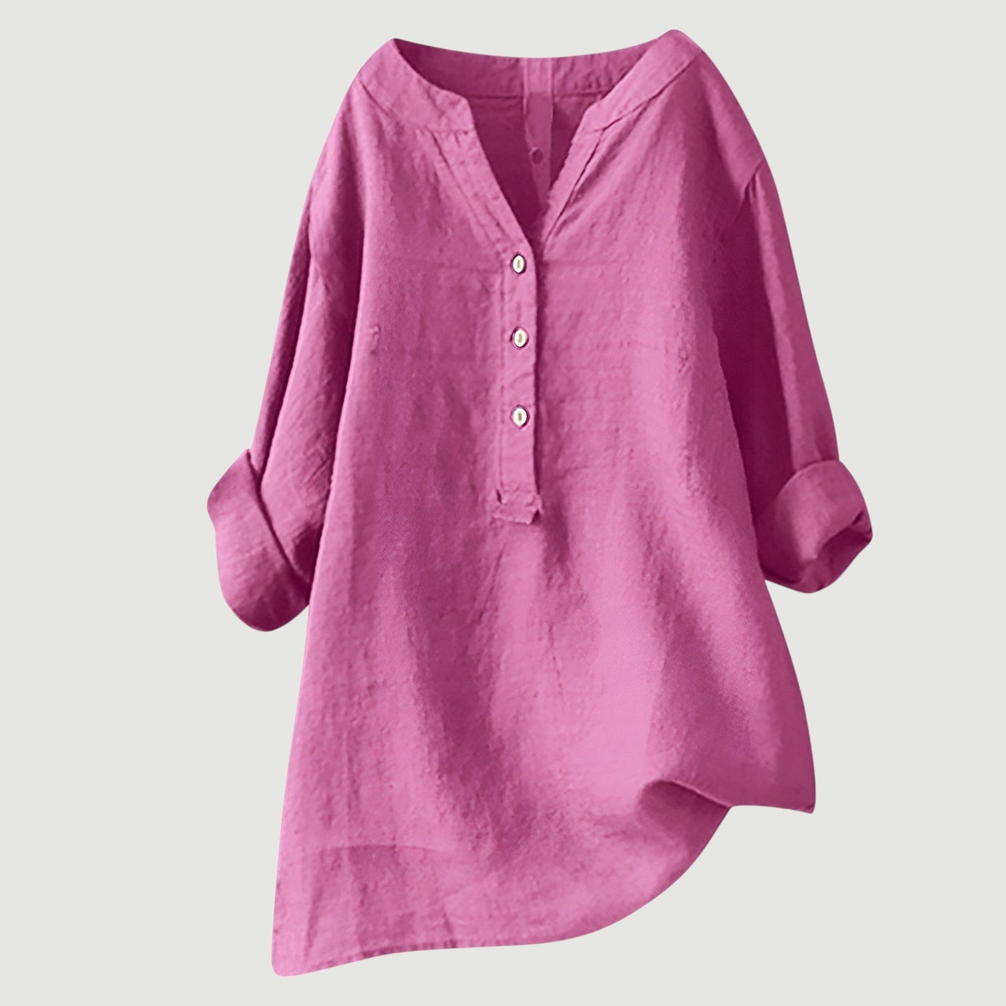 Raquel - Relaxed Button-Front Blouse