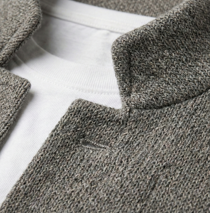 Levon - Stand-Collar Knit Blazer
