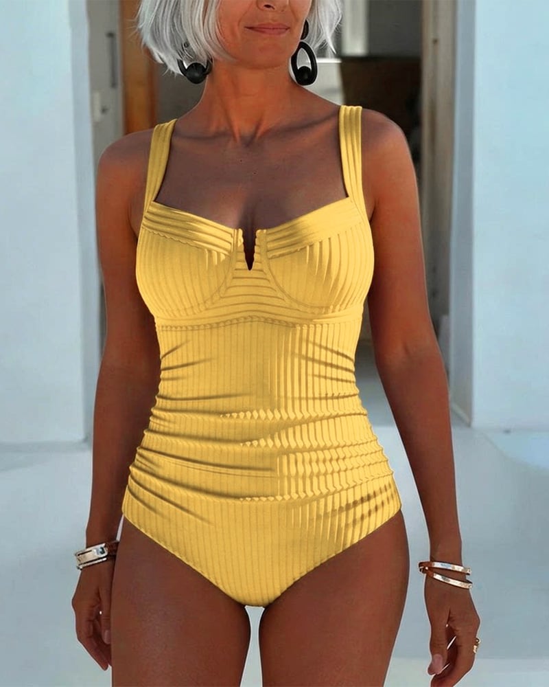 Robyn - Square-Neck One-Piece Swimsuit