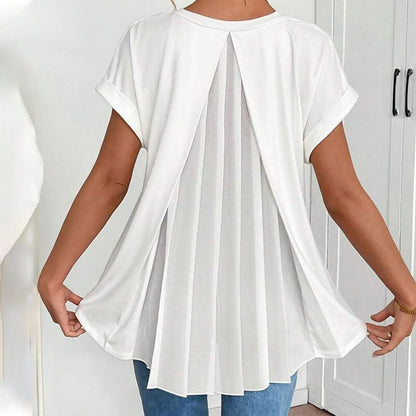 Neva - Patchwork V-Neck T-Shirt